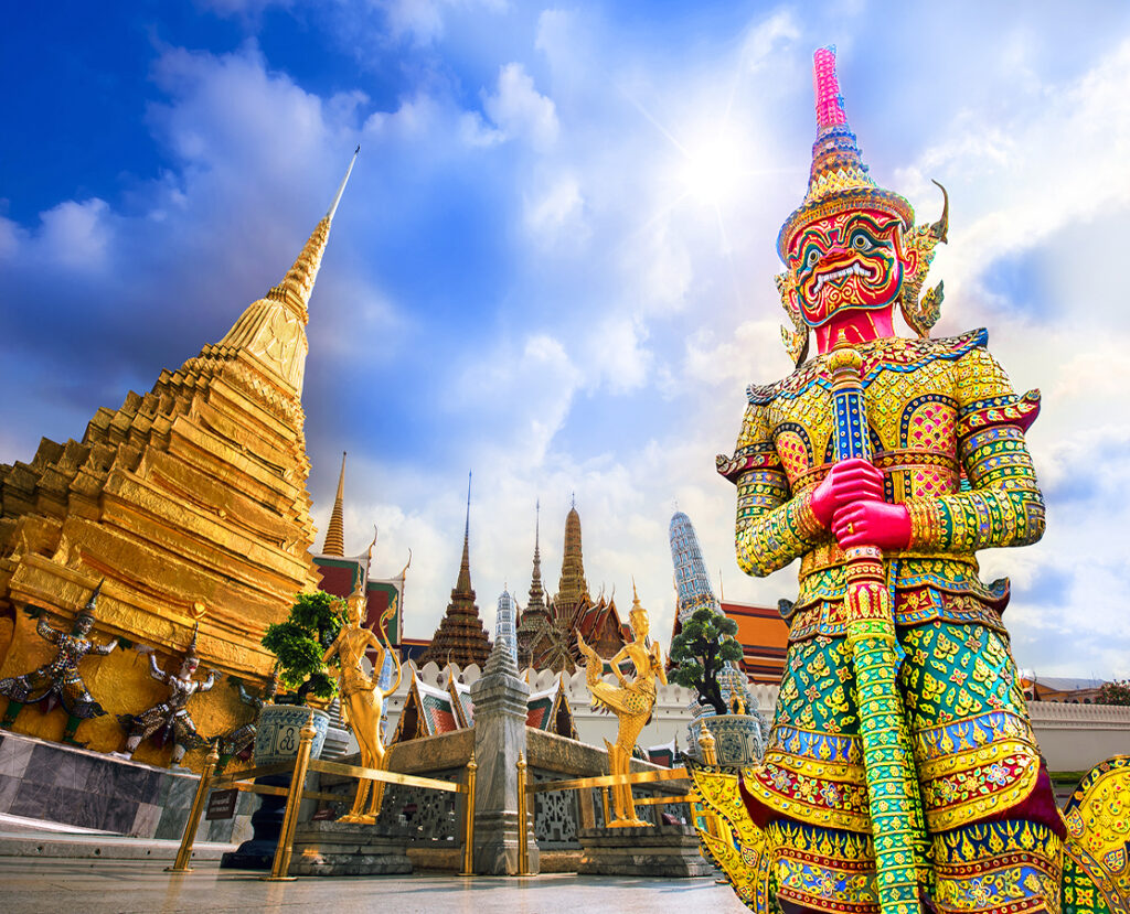 Image of a city center in Thailand.